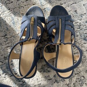 Michael Kors Dark Blue Strappy Sandals